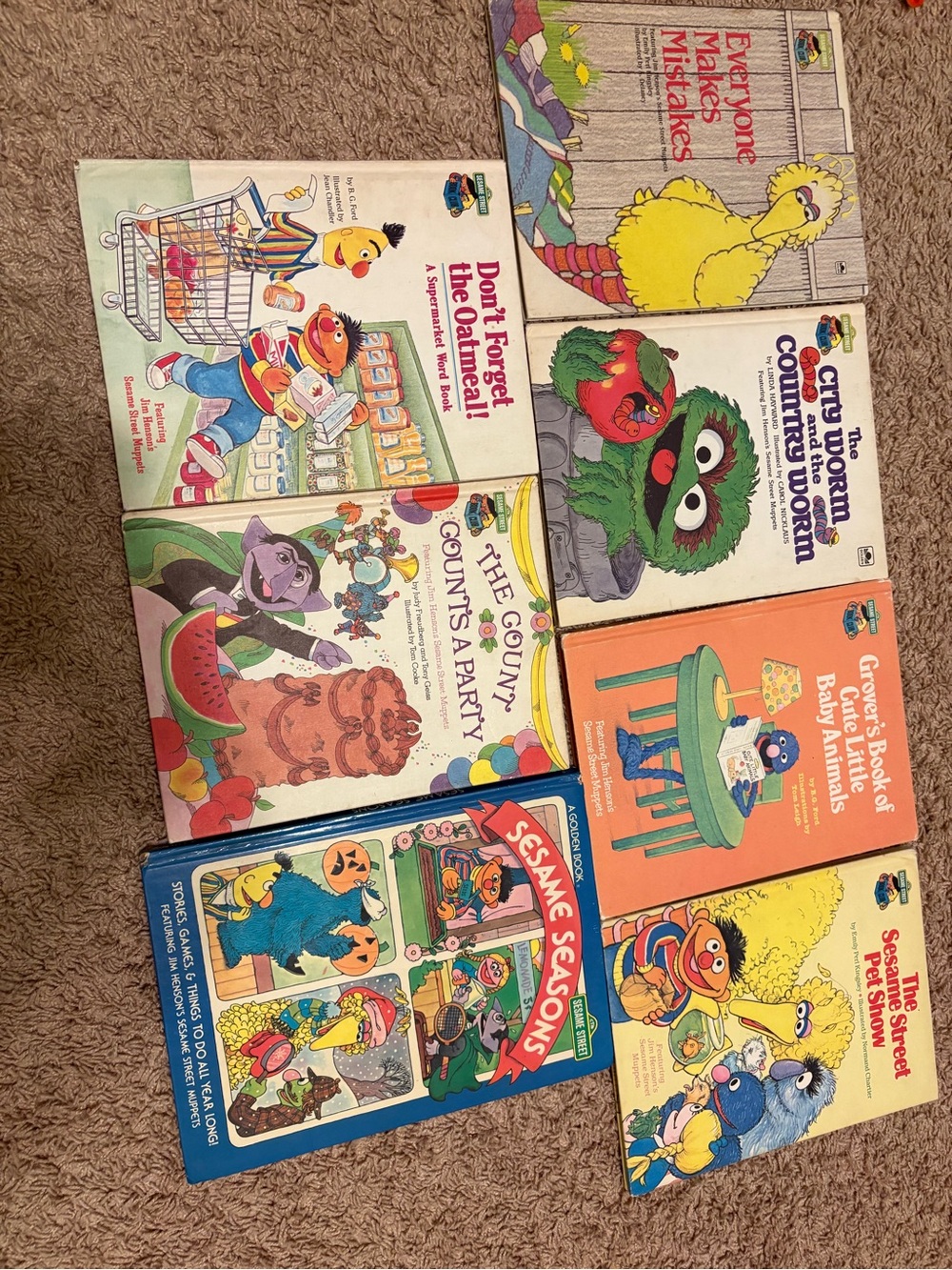 Sesame Street Kids Book Lot - Colorful Multicolor Children's Story Collection